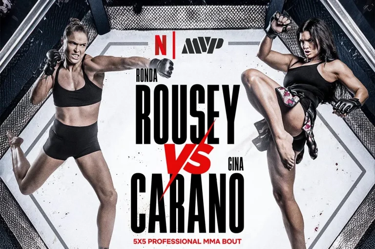 francis ngannou fait son grand retour en co-événement du combat très attendu entre rousey et carano. ne manquez pas cet affrontement spectaculaire !