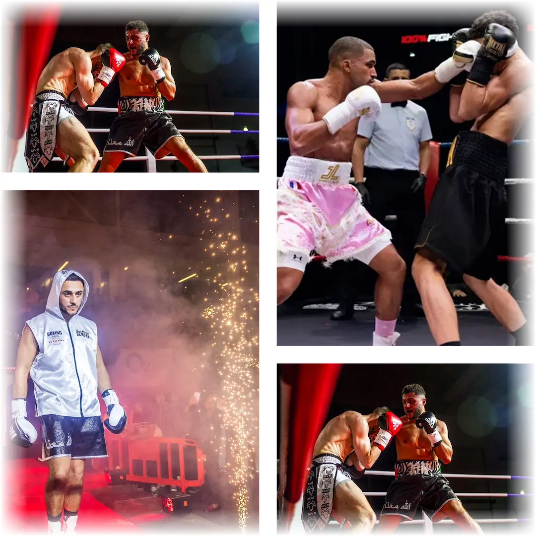 ne manquez pas le grand événement de boxe en ville, un spectacle spectaculaire avec les meilleurs combattants locaux et internationaux. vivez l'intensité du ring en direct !